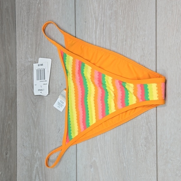 NWT L Space Women Tommy Bitsy Cut Swim Bikini  Bottom sz L - Picture 1 of 8